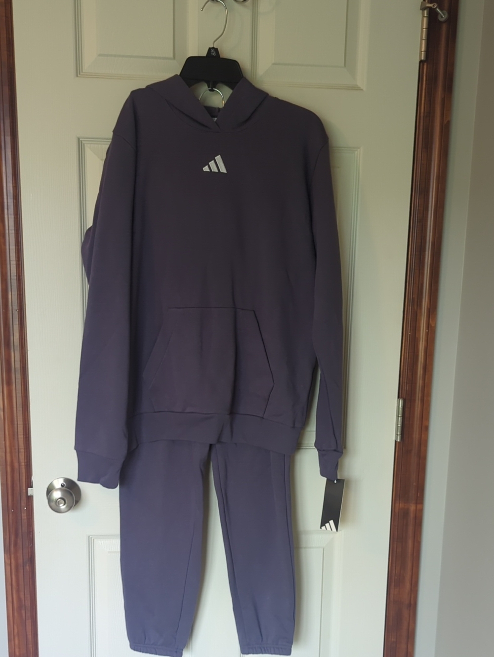 adidas Kids Purple Hoodie & Joggers Matching Set
